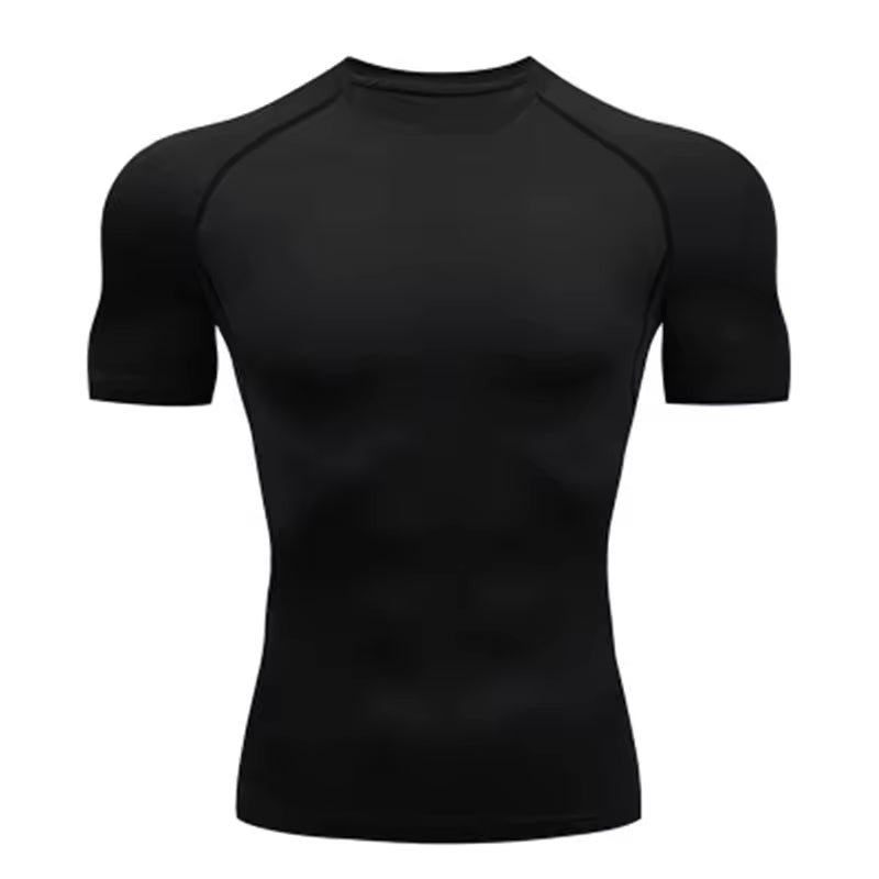 Men’s Compression T-Shirt – Outdoor Training, Fitness, Gym, Running & Jogging Sports Top