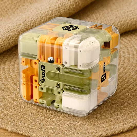 Educational 3D Maze Cube – Brain-Teasing Puzzle Toy for Kids, Birthday Party Favors & Gifts (Ages 3+)