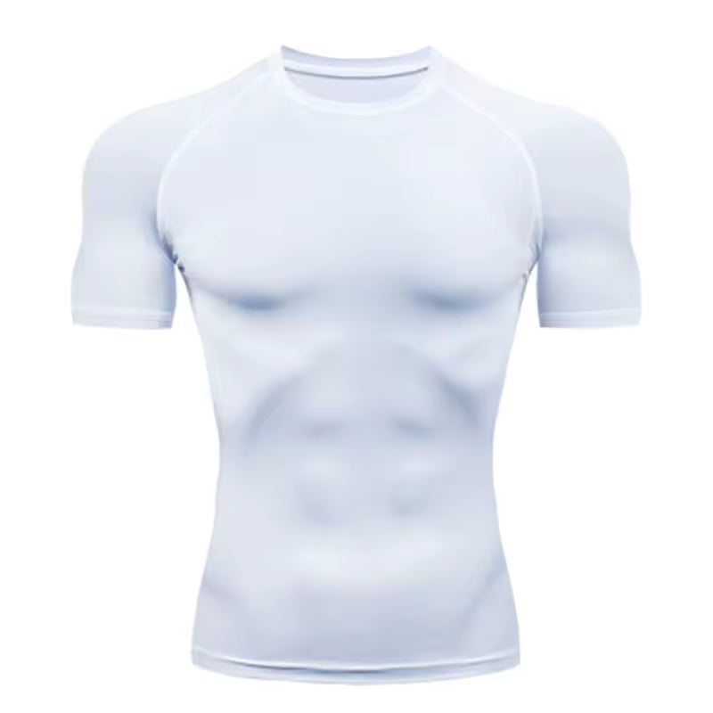 Men’s Compression T-Shirt – Outdoor Training, Fitness, Gym, Running & Jogging Sports Top