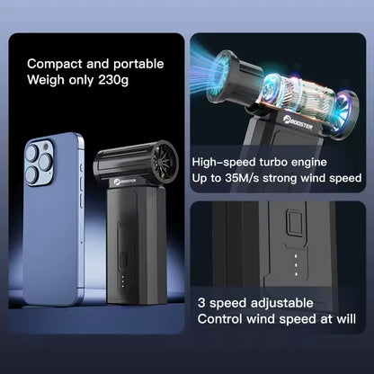 Booster JetFan Power Air Blower | 100000RPM Cordless Air Duster & Keyboard Cleaner