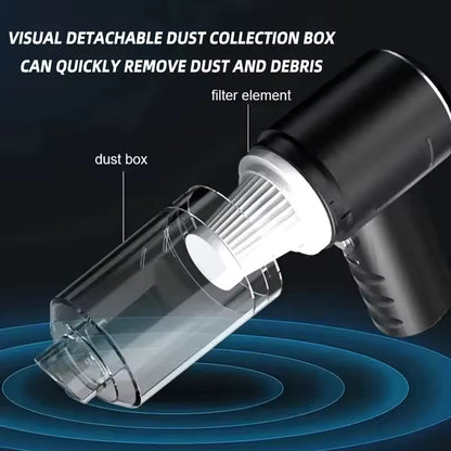 Portable Wireless Car Vacuum Cleaner | 120W High-Power Cordless Dual-Use Vacuum for Home & Car