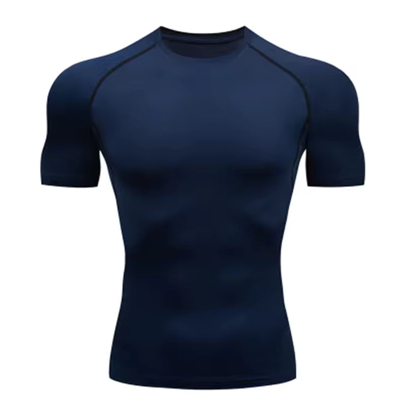 Men’s Compression T-Shirt – Outdoor Training, Fitness, Gym, Running & Jogging Sports Top