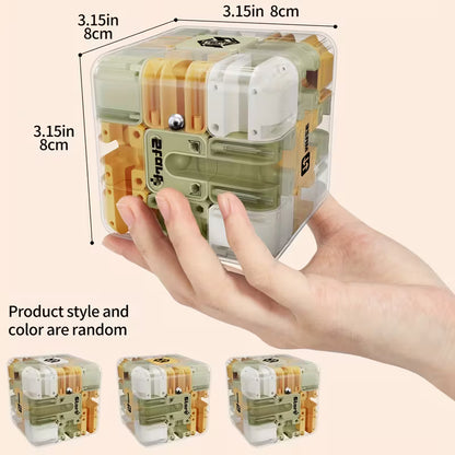 Educational 3D Maze Cube – Brain-Teasing Puzzle Toy for Kids, Birthday Party Favors & Gifts (Ages 3+)