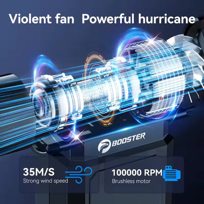 Booster JetFan Power Air Blower | 100000RPM Cordless Air Duster & Keyboard Cleaner
