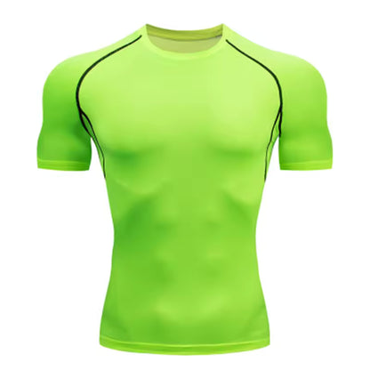 Men’s Compression T-Shirt – Outdoor Training, Fitness, Gym, Running & Jogging Sports Top