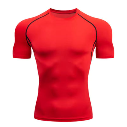 Men’s Compression T-Shirt – Outdoor Training, Fitness, Gym, Running & Jogging Sports Top