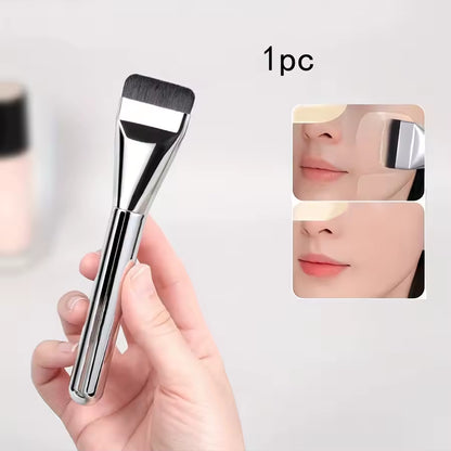 Korean Foundation Brush – Ultra-Thin One-Line Makeup Brush for Foundation, Primer & Concealer