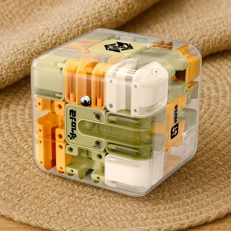 Educational 3D Maze Cube – Brain-Teasing Puzzle Toy for Kids, Birthday Party Favors & Gifts (Ages 3+)