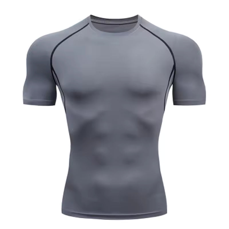 Men’s Compression T-Shirt – Outdoor Training, Fitness, Gym, Running & Jogging Sports Top