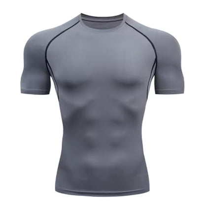 Men’s Compression T-Shirt – Outdoor Training, Fitness, Gym, Running & Jogging Sports Top