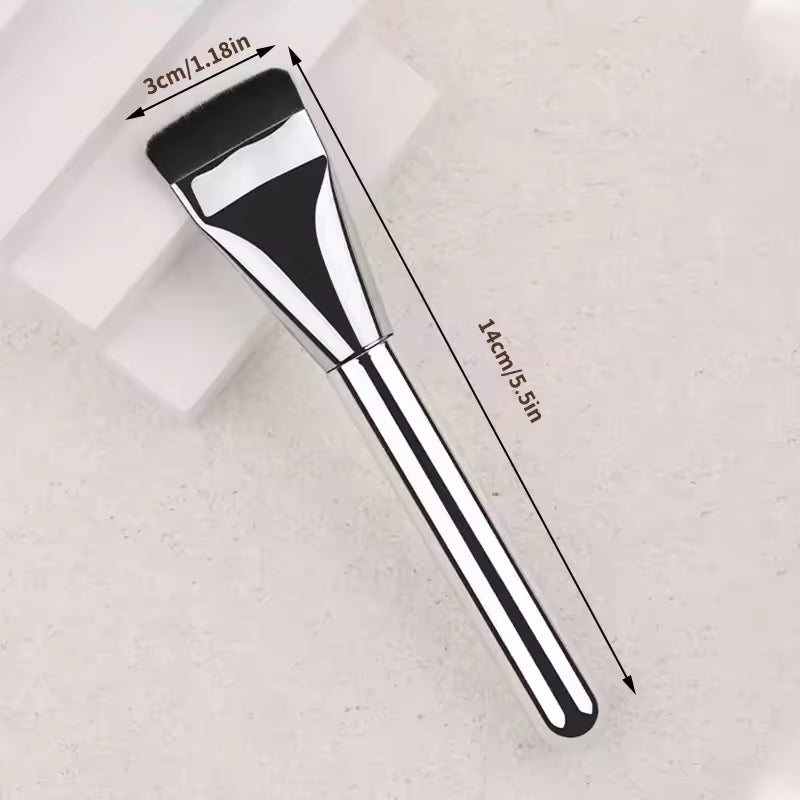 Korean Foundation Brush – Ultra-Thin One-Line Makeup Brush for Foundation, Primer & Concealer