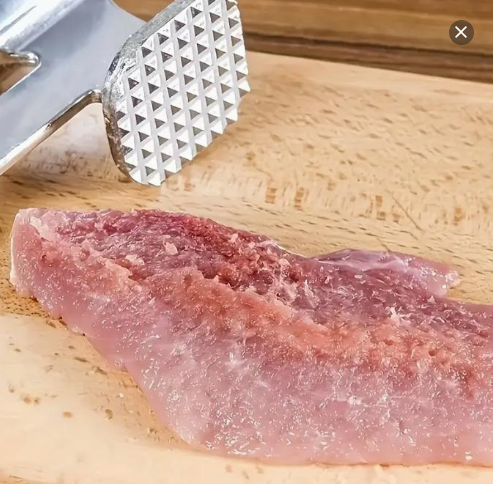 1pc Stainless Steel Meat Stuffing Hammer - Double-Sided, Heavy-Duty Tool for Roasting Beef, Chicken And Pork - Suitable for Outdoor Grilling And Cooking, Camping Cookware | Stainless Steel Hammer