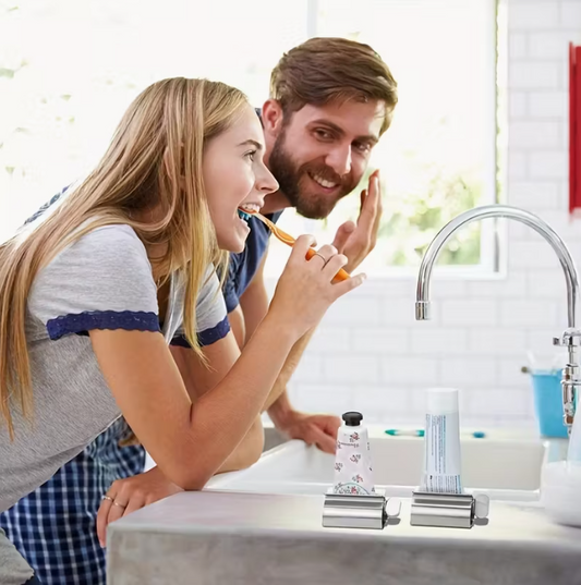 Stainless Steel Toothpaste Squeezer - Hygienic, Labor-Saving Tube Wringer for Bathroom, 304 Stainless Steel, Easy Roll Design, Durable & Smooth Finish, 6.8cm Height, 3cm Width, Manual Tube Squeezer, Toothpaste Tube Squeezer