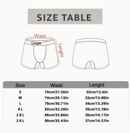 Personalized Valentine's Day Boxer Shorts - Men's Custom Underwear - Unique Gift with Image & Magical Love Heart