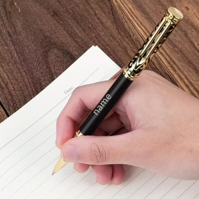 Custom Product: 1pc Pen And Gift Box Set, Featuring a High-Quality Metal Engraving Process for a Neutral Ballpoint Pen, Suitable for Both Men And Women