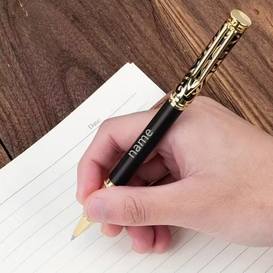 Custom Product: 1pc Pen And Gift Box Set, Featuring a High-Quality Metal Engraving Process for a Neutral Ballpoint Pen, Suitable for Both Men And Women