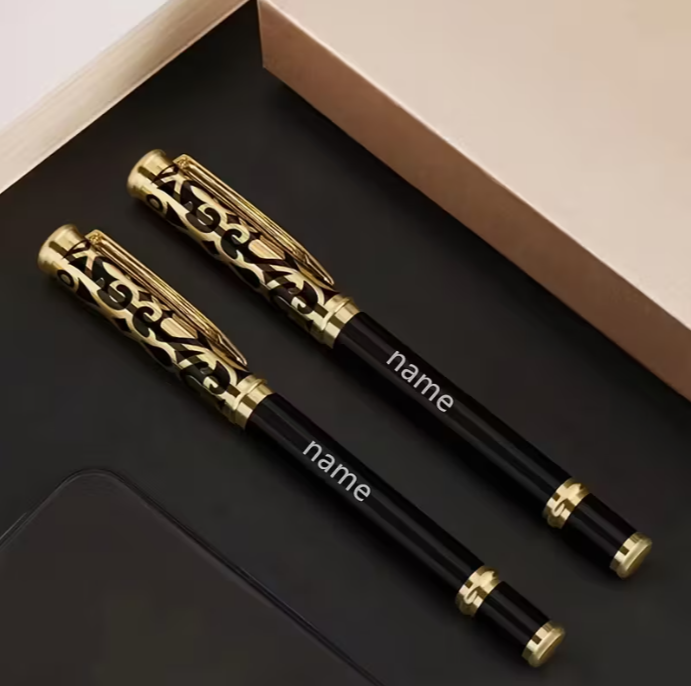Custom Product: 1pc Pen And Gift Box Set, Featuring a High-Quality Metal Engraving Process for a Neutral Ballpoint Pen, Suitable for Both Men And Women