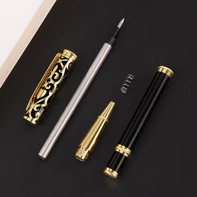 Custom Product: 1pc Pen And Gift Box Set, Featuring a High-Quality Metal Engraving Process for a Neutral Ballpoint Pen, Suitable for Both Men And Women