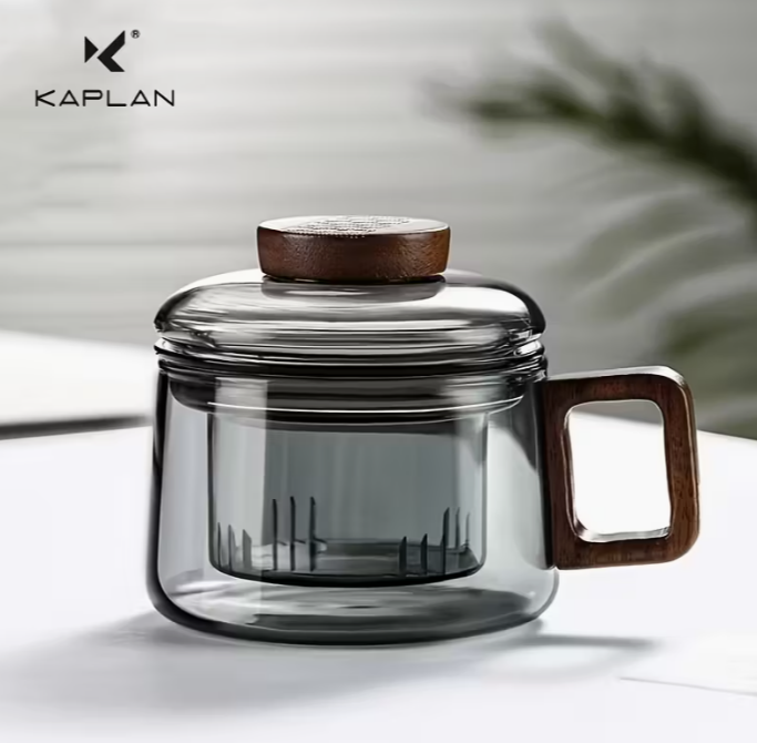 1pc200ml/6.76oz,KAPLAN Multifunctional Glass Tea Cup with Filter Bubble - Heat Resistant, Reusable, Suitable for Home and Office Use, Perfectly Suited for Loose Leaf Tea, Holiday Gifts, Couple Gifts, Must-have in the Office, Party Gift