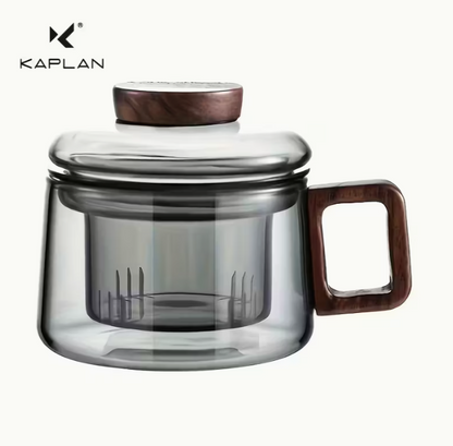 1pc200ml/6.76oz,KAPLAN Multifunctional Glass Tea Cup with Filter Bubble - Heat Resistant, Reusable, Suitable for Home and Office Use, Perfectly Suited for Loose Leaf Tea, Holiday Gifts, Couple Gifts, Must-have in the Office, Party Gift