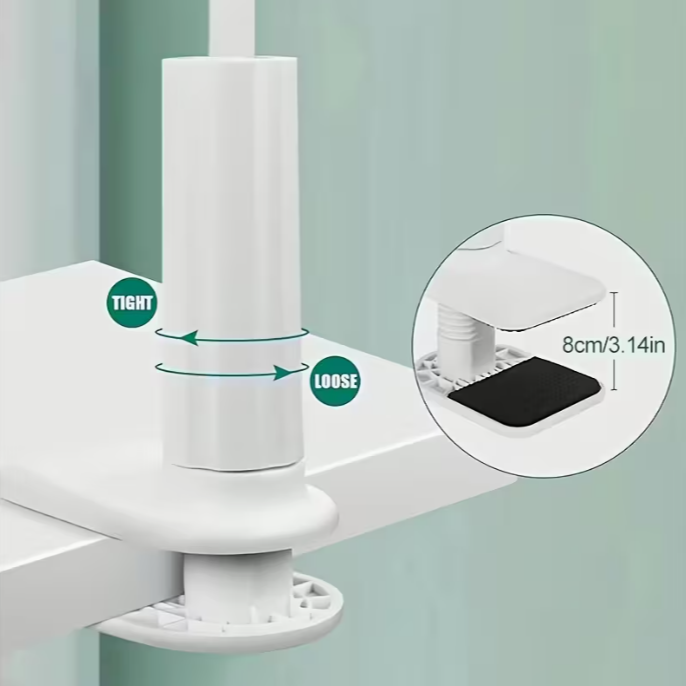 360° Rotating Universal Tablet & Phone Stand - Flexible Spiral Base for Lazy Browsing - Perfect Bedside Companion for Tablets & Smartphones