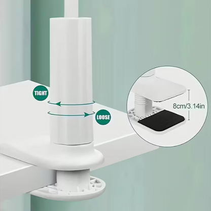 360° Rotating Universal Tablet & Phone Stand - Flexible Spiral Base for Lazy Browsing - Perfect Bedside Companion for Tablets & Smartphones