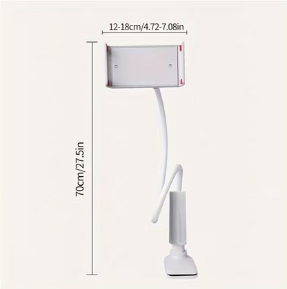 360° Rotating Universal Tablet & Phone Stand - Flexible Spiral Base for Lazy Browsing - Perfect Bedside Companion for Tablets & Smartphones