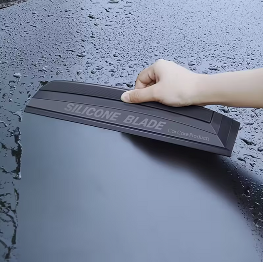Soft Silicone Car Window Wiper Blade - Scratch-Free Water Stain Remover with Streak-Free Shine, Multi-Surface Cleaner for Cars, Shower Doors, Mirrors & Home Use, Windshield Cleaner, Mirror Cleaning Tool, Ergonomic Grip, Nonscratch Material