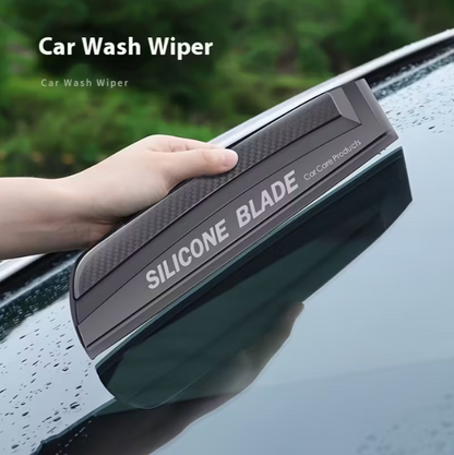 Soft Silicone Car Window Wiper Blade - Scratch-Free Water Stain Remover with Streak-Free Shine, Multi-Surface Cleaner for Cars, Shower Doors, Mirrors & Home Use, Windshield Cleaner, Mirror Cleaning Tool, Ergonomic Grip, Nonscratch Material