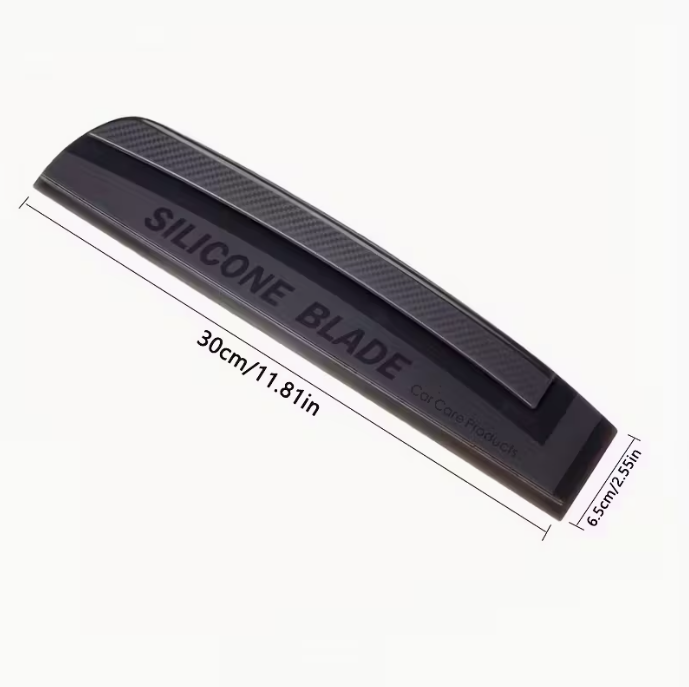 Soft Silicone Car Window Wiper Blade - Scratch-Free Water Stain Remover with Streak-Free Shine, Multi-Surface Cleaner for Cars, Shower Doors, Mirrors & Home Use, Windshield Cleaner, Mirror Cleaning Tool, Ergonomic Grip, Nonscratch Material