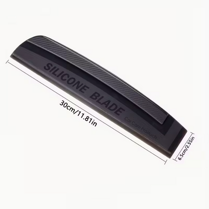 Soft Silicone Car Window Wiper Blade - Scratch-Free Water Stain Remover with Streak-Free Shine, Multi-Surface Cleaner for Cars, Shower Doors, Mirrors & Home Use, Windshield Cleaner, Mirror Cleaning Tool, Ergonomic Grip, Nonscratch Material