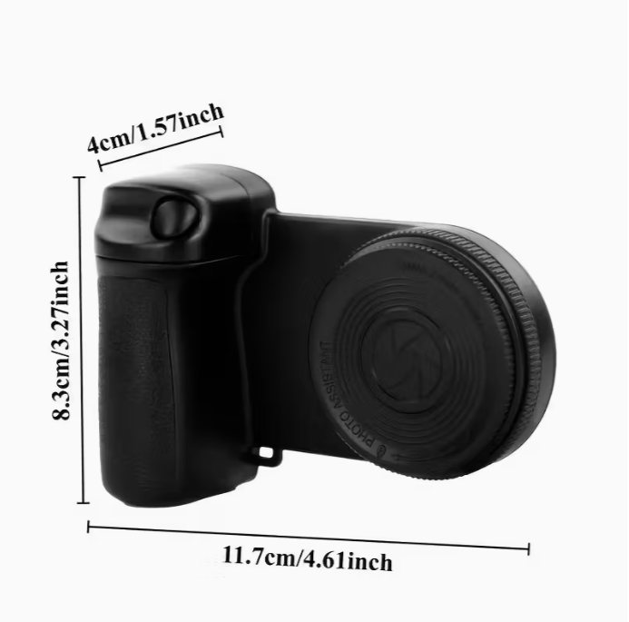 Mobile phone camera handle, smartphone camera holder, magnetic detachable remote control shutter, 360° rotating magnetic, self-lighting, easy to take selfies, live streaming