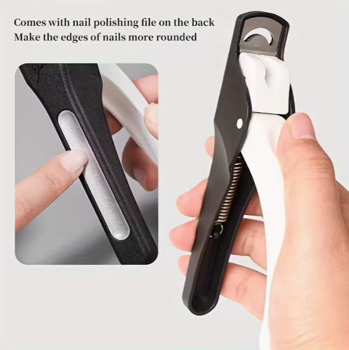 1pc Upgraded Anti-Splatter Nail Clipper, French Nail Extension U-Shaped DIY Nail Trimmer, Nail Care Tool for Foot, Hand, and Nail Maintenance, Fragrance-Free, Accessories