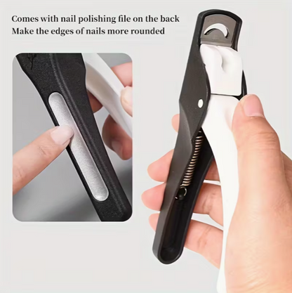 1pc Upgraded Anti-Splatter Nail Clipper, French Nail Extension U-Shaped DIY Nail Trimmer, Nail Care Tool for Foot, Hand, and Nail Maintenance, Fragrance-Free, Accessories
