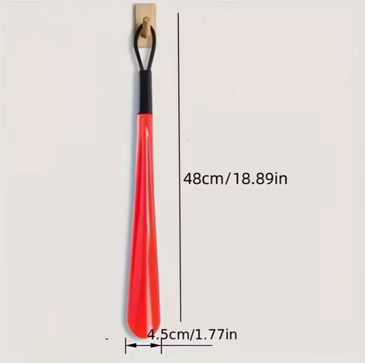 1pc Extra Long Plastic Shoe Horn, 18.9 Inch - Flexible, Durable Shoehorn for All Shoe Types - Easy Wear Without Bending - For Men & Women - Suitable for Everyday Use - Perfect Gift for Seniors & People with Limited Mobility