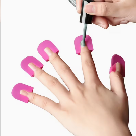 Nail Polish Guard Set, U-Shape Nail Art Templates, Reusable Nail Polish Drip Catchers, Unscented, Multiple Sizes, for Clean Manicure, Nail Painting Tools and Accessories