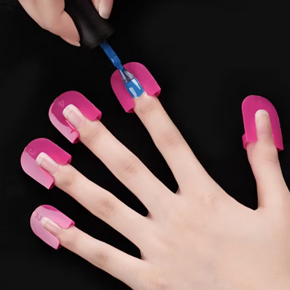 Nail Polish Guard Set, U-Shape Nail Art Templates, Reusable Nail Polish Drip Catchers, Unscented, Multiple Sizes, for Clean Manicure, Nail Painting Tools and Accessories