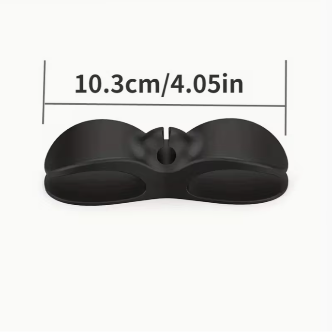 10-Pack Plastic Cord Organizer Clips, Adhesive Cable Winder for Kitchen Appliances, Wire Management Clamps for Air Fryer, Coffee Maker, Blender - No Battery Required