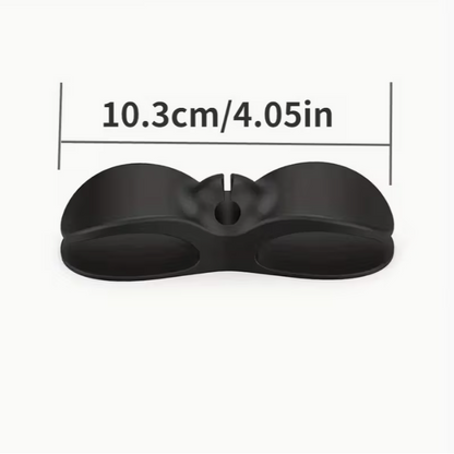10-Pack Plastic Cord Organizer Clips, Adhesive Cable Winder for Kitchen Appliances, Wire Management Clamps for Air Fryer, Coffee Maker, Blender - No Battery Required