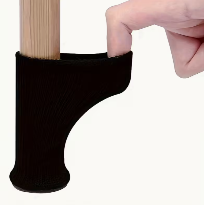 24pcs High Elastic Non-Slip Cloth Table and Chair Leg Socks | Knitted Floor Protectors, Furniture Caps Set, Fit Diameter From