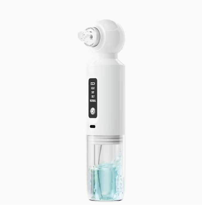 6-head blackhead cleaner, vacuum electric blackhead pore cleaner, USB charging mini bubble beauty device,To activate heating mode, press and hold the power button for 3 seconds.Automatically maintains a constant temperature of 46°C.
