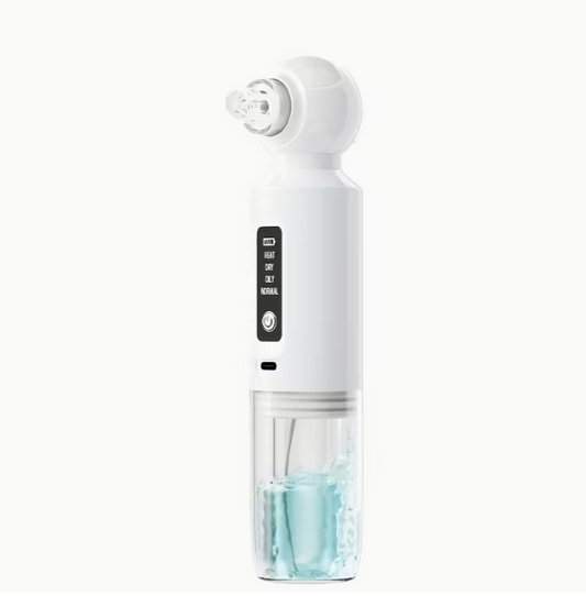 6-head blackhead cleaner, vacuum electric blackhead pore cleaner, USB charging mini bubble beauty device,To activate heating mode, press and hold the power button for 3 seconds.Automatically maintains a constant temperature of 46°C.
