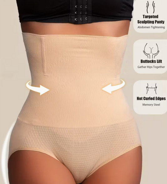 1 Pcs High Waist Shaping Panties | Waist Trainer Body Shaper Tummy Sheath Woman Flat Belly Control Panties Hip Butt Lifter Briefs Panty Women Underwear Shapewear