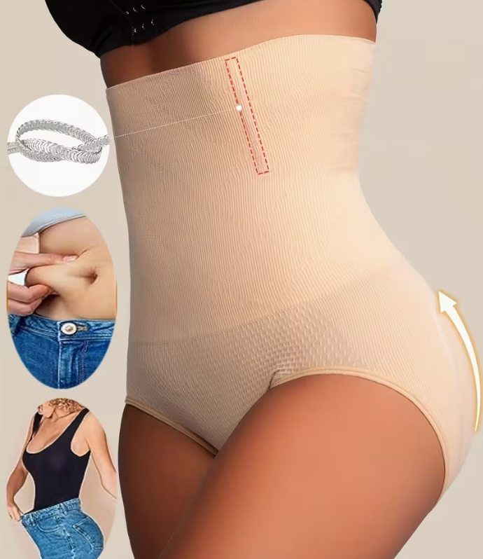 1 Pcs High Waist Shaping Panties | Waist Trainer Body Shaper Tummy Sheath Woman Flat Belly Control Panties Hip Butt Lifter Briefs Panty Women Underwear Shapewear