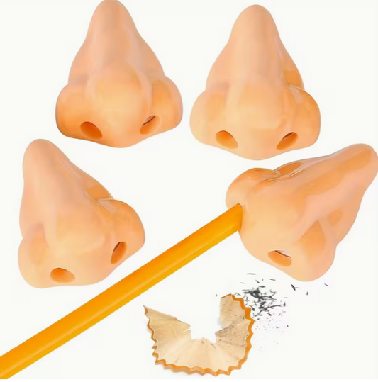 2pcs Fun Nose Pencil Sharpeners | Perfect School Supplies, Gag Gifts & Birthday Favors for Boys & Girls, Ideal Teacher Rewards | Perfect for Winter, New Year