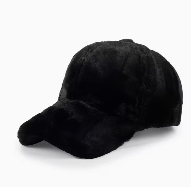 1pc Winter Warm Faux Wool Velvet Hat - Adjustable Beanie for Outdoor Sports & Christmas, Soft Solid Color Casual Cap (Black/Beige/White), Winter Hat, Festive Headwear, Cozy Headgear