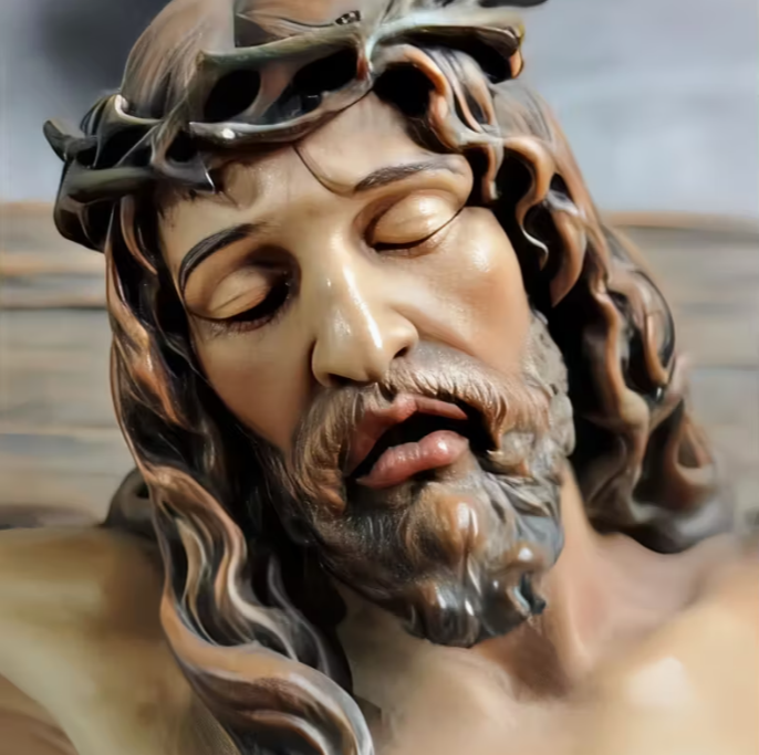 Traditional Cross Wall Hanging - Resin Statue of the Cross - Suitable for Christmas, Easter, and New Year Seasonal Religious Home Decorations - Universal Decoration, Handmade Without Electricity