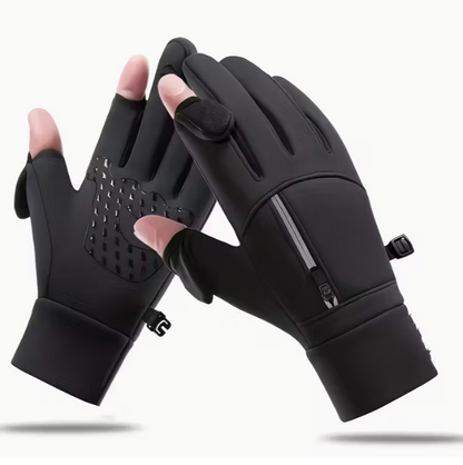 Men's Winter Thermal Touchscreen Gloves - Windproof Cold Weather Gloves with Zipper Closure, Breathable Mesh & Ergonomic Design for Skiing, Running, Fishing, Golf, Cycling & Outdoor Sports