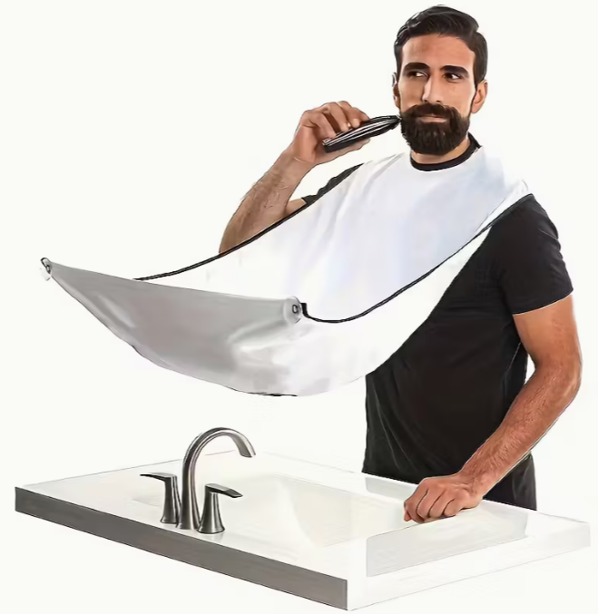 Premium Adjustable Beard Shaving Apron | Leak Proof, Stylish, Barber Grade for Men, Precision Shaves