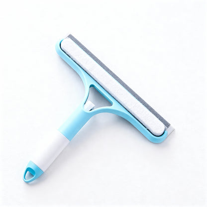 3-in-1 Glass Cleaning Tool with Sprinkler & Scraper – Multi-Functional Window & Mirror Cleaner, Durable PP Plastic